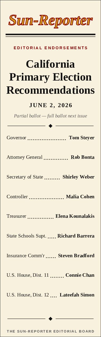 The Ballot: Who We’re Recommending For on June 2